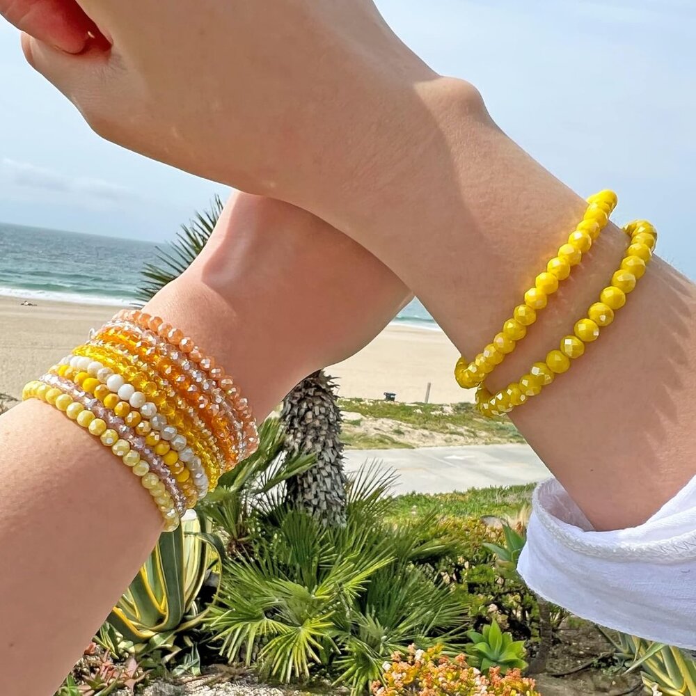 Bracelet Crystal Stretch Stackable Layering Color… - image 5